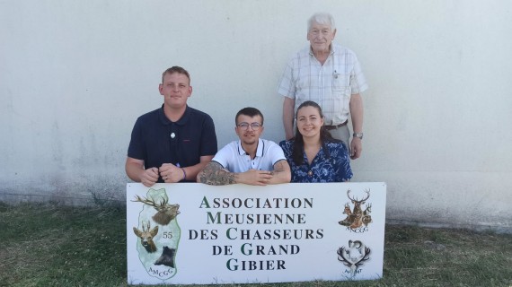 Les lauréats au BGG de l’AJC 55 accompagnés de Christian Mahaut, président de l’AMCGG. crédit : FDC 55 