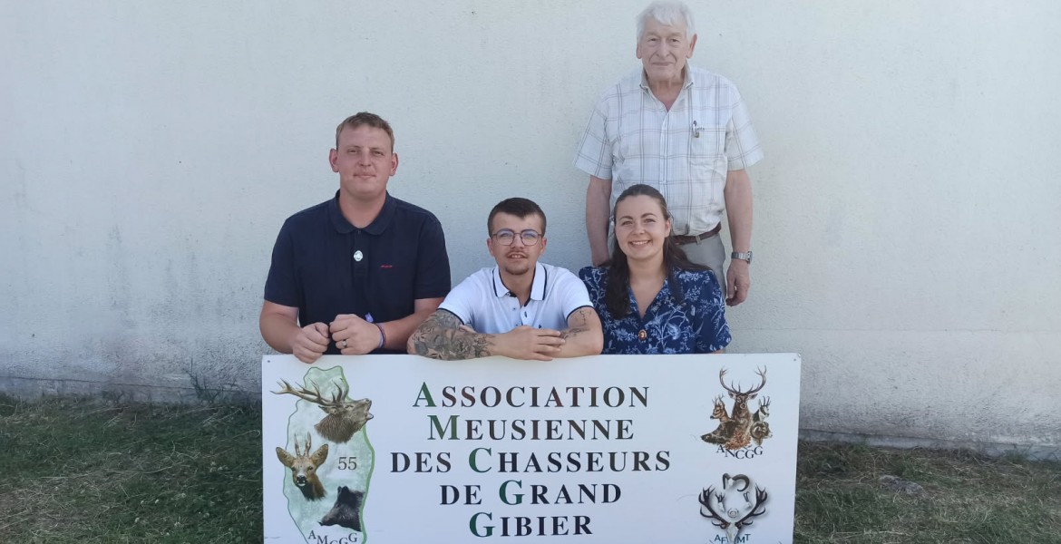 Les lauréats au BGG de l’AJC 55 accompagnés de Christian Mahaut, président de l’AMCGG. crédit : FDC 55 