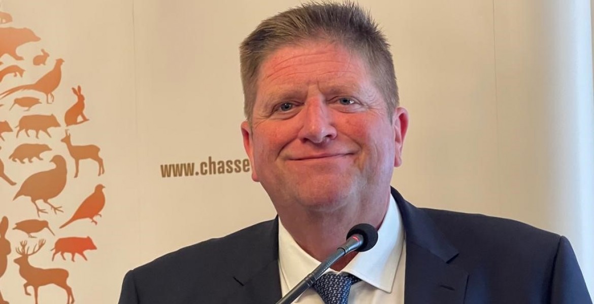 Willy Schraen lance un appel à tous les acteurs du monde de la chasse. Crédit : FNC