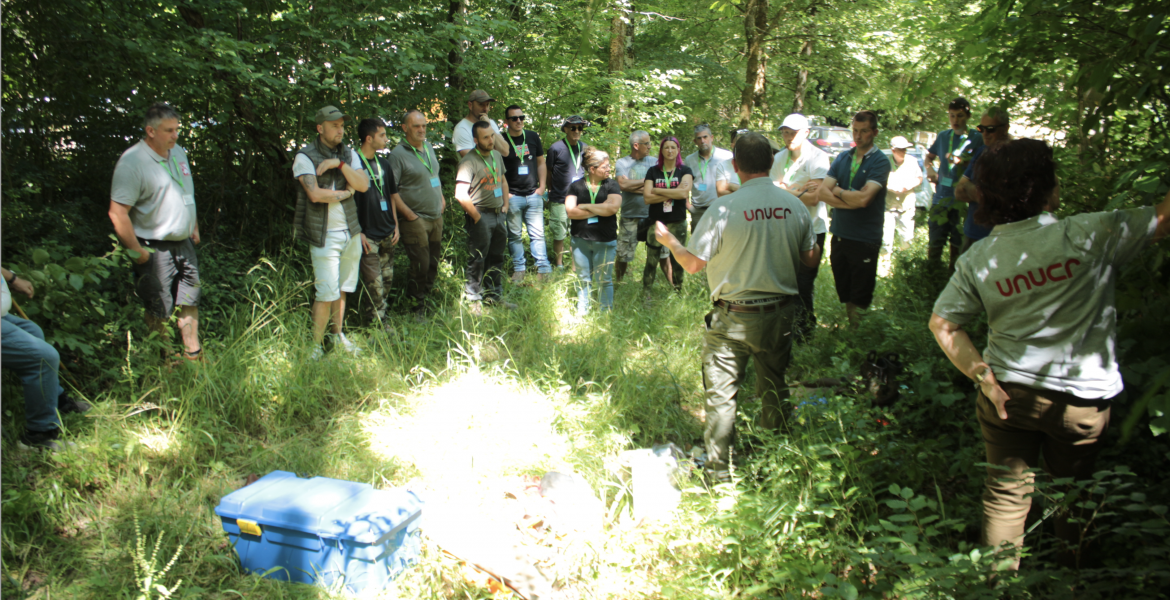 Les stagiaires de l’UNUCR suivent une formation très complète sur 3 jours. Crédit : UNUCR