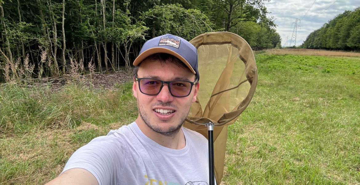 Mickaël CHARRIOT a réalisé les inventaires floristiques et faunistique du projet Sensi’Meuse. Crédiit : FDC 55